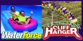 Blackgang Chine - Water Force and Cliff Hanger Rides