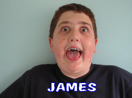 James - not far behind with the other half